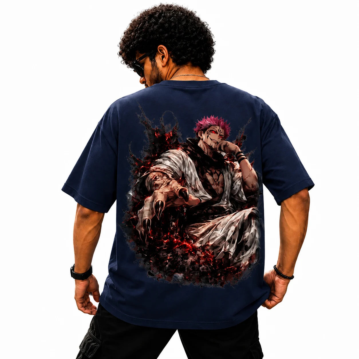 Ryomen Sukuna Oversized T-Shirt – King of Curses Anime Design