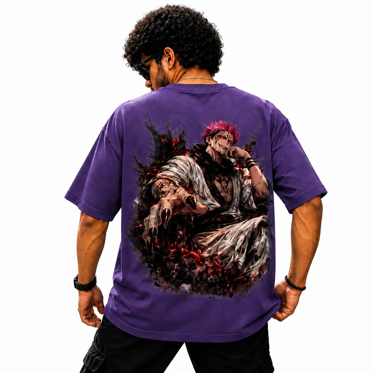 Ryomen Sukuna Oversized T-Shirt – King of Curses Anime Design