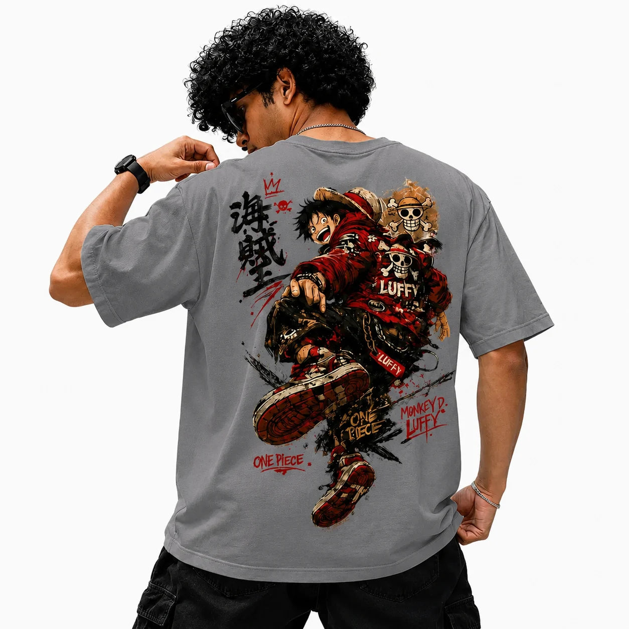 Monkey D. Luffy Streetwear Oversized T-Shirt