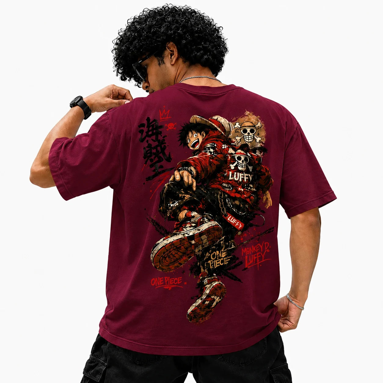 Monkey D. Luffy Streetwear Oversized T-Shirt