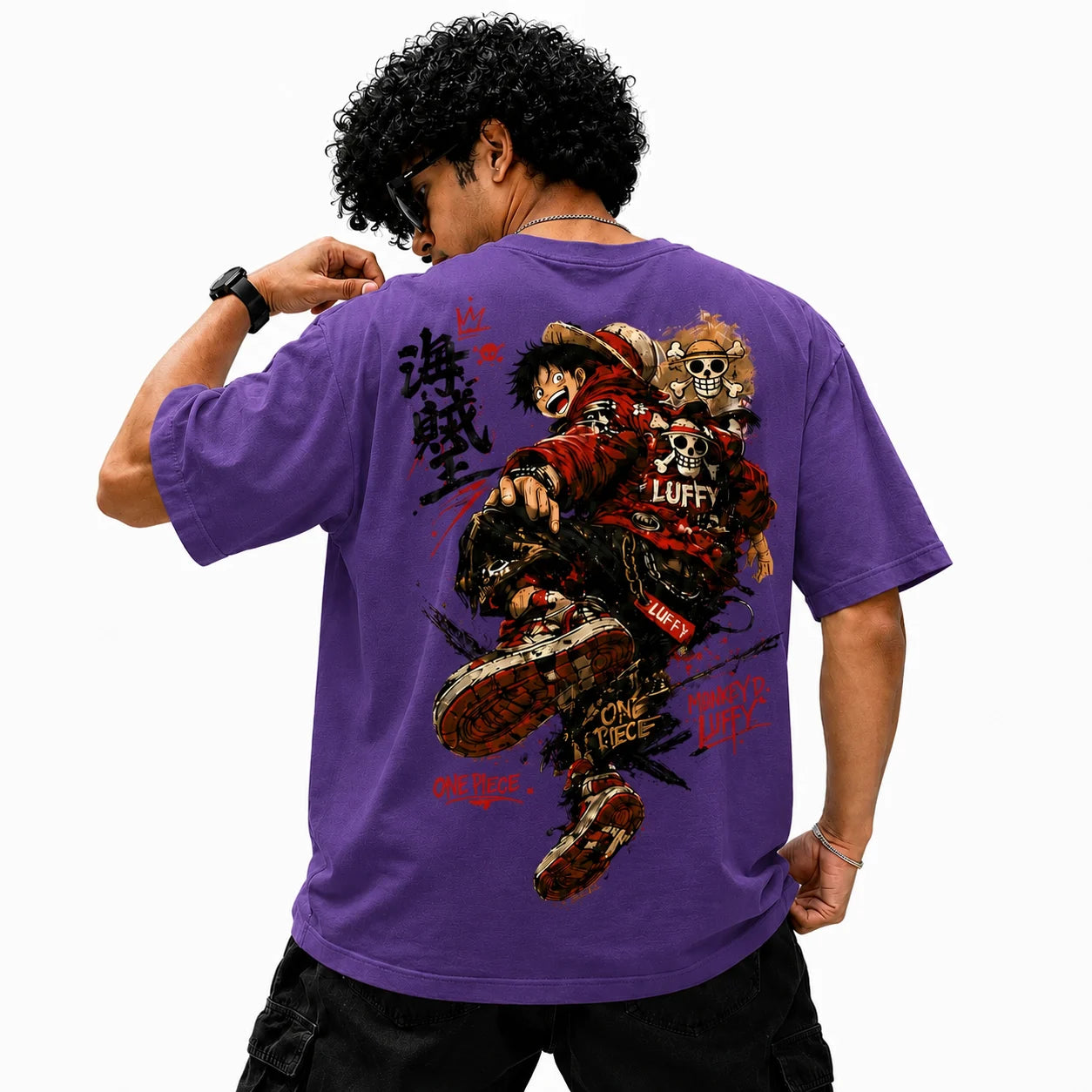 Monkey D. Luffy Streetwear Oversized T-Shirt