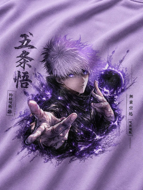 Gojo Hollow Purple Oversized T-Shirt