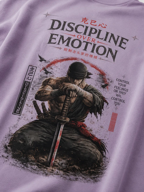Discipline Over Emotion Oversized T-Shirt