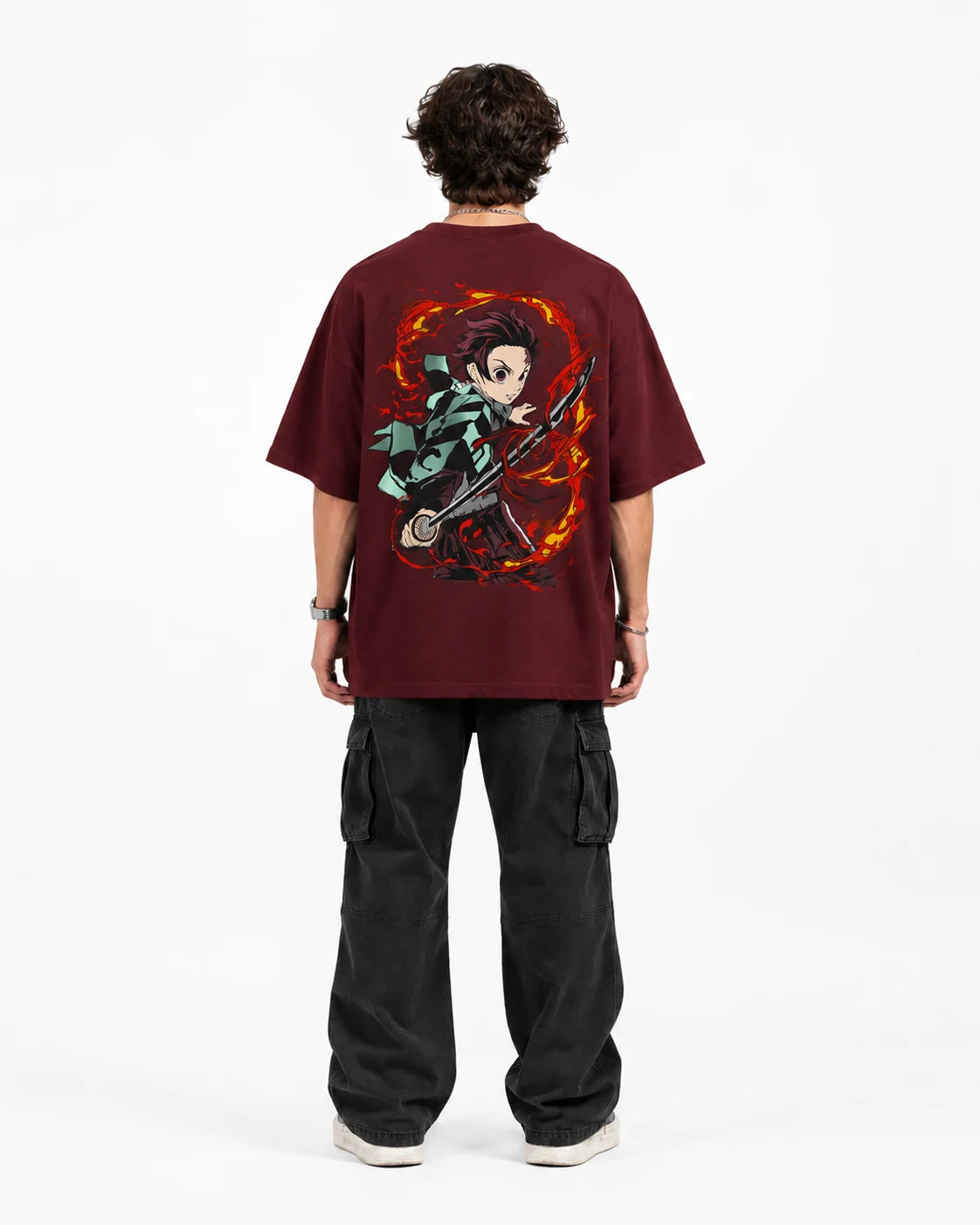 Tanjiro Kamado Flame Breathing Oversized T-Shirt