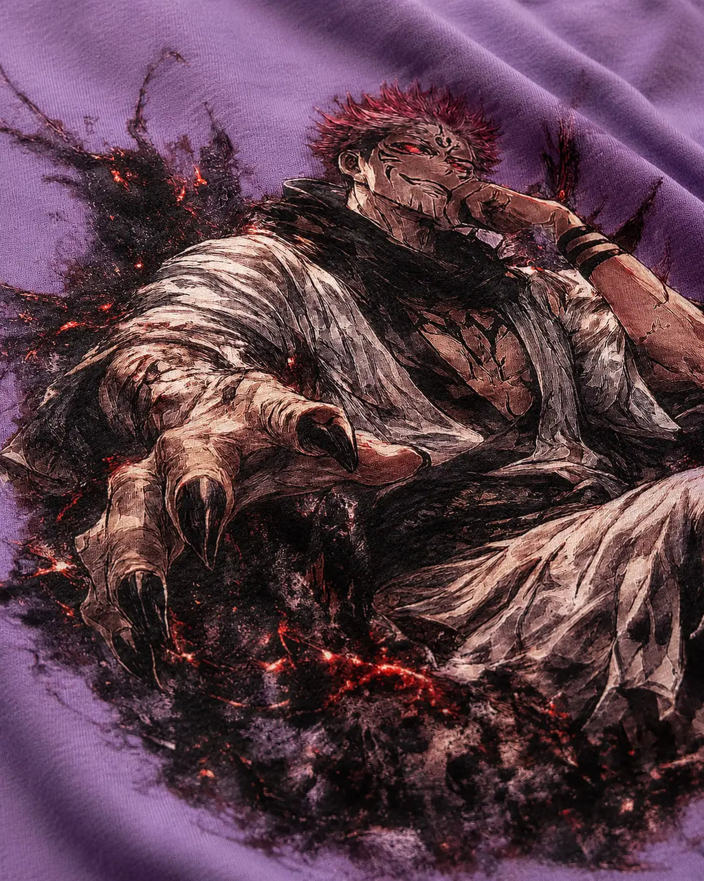 Ryomen Sukuna Oversized T-Shirt – King of Curses Anime Design
