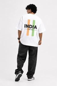 India 15 August Independence Day Oversized T-Shirt