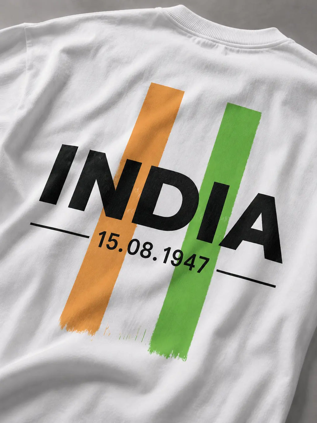 India 15 August Independence Day Oversized T-Shirt