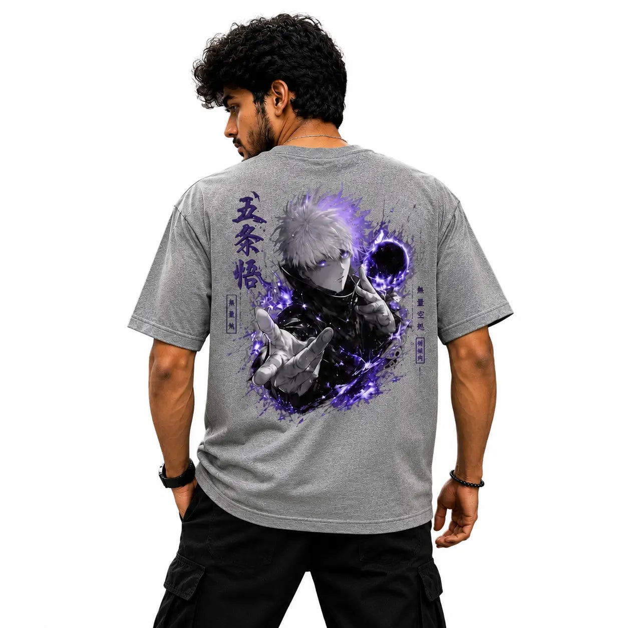 Gojo Hollow Purple Oversized T-Shirt