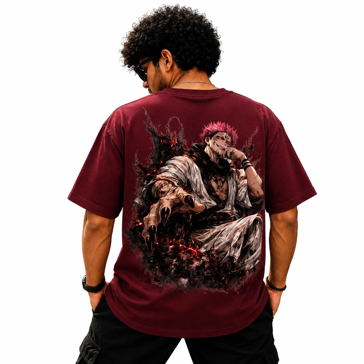 Ryomen Sukuna Oversized T-Shirt – King of Curses Anime Design
