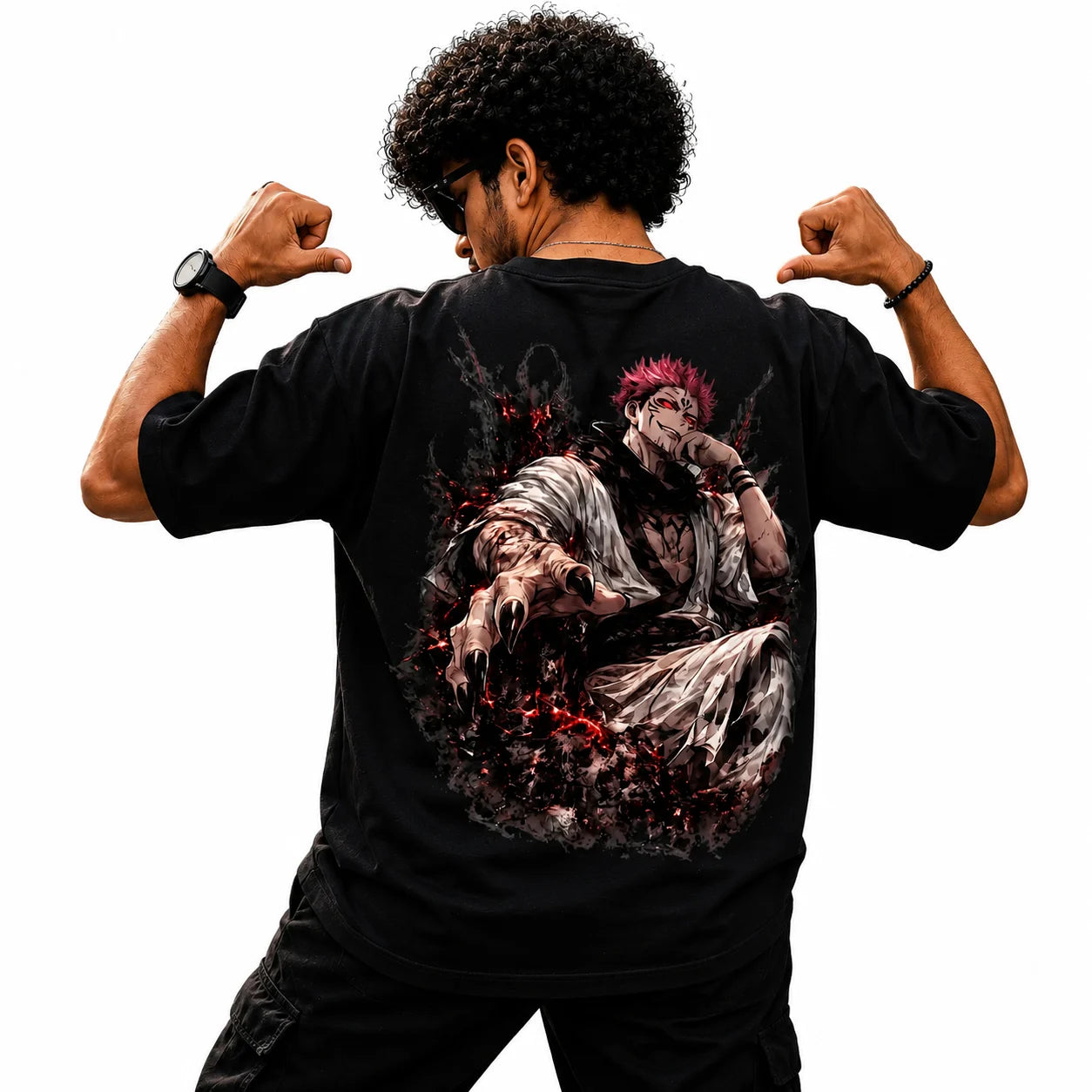 Ryomen Sukuna Oversized T-Shirt – King of Curses Anime Design