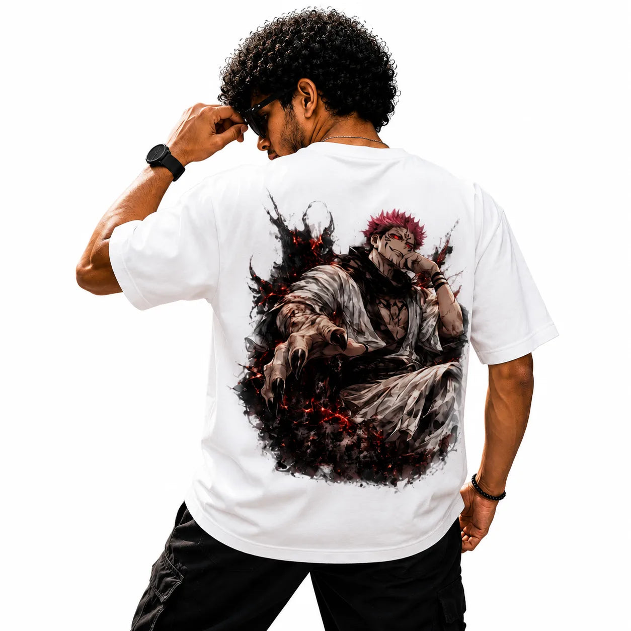 Ryomen Sukuna Oversized T-Shirt – King of Curses Anime Design