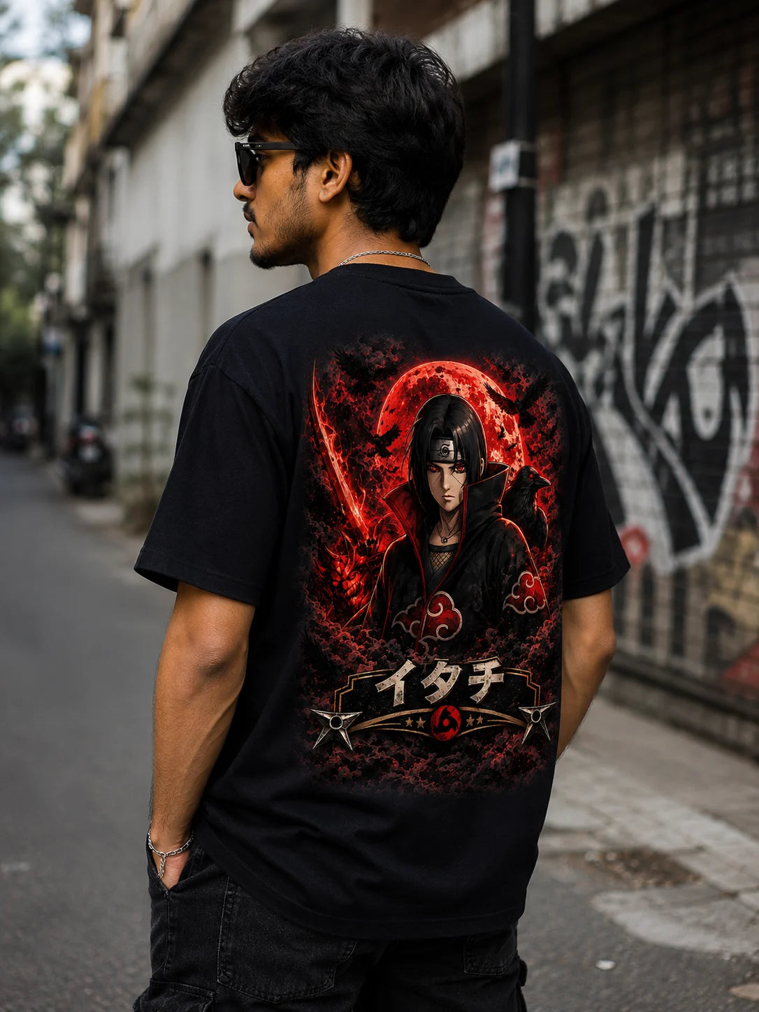 Itachi Moonfire Graphic Tee