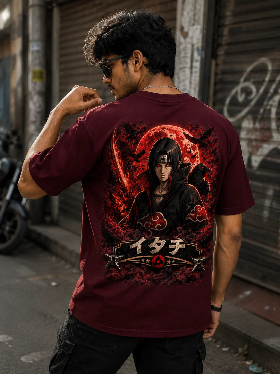 Itachi Moonfire Graphic Tee