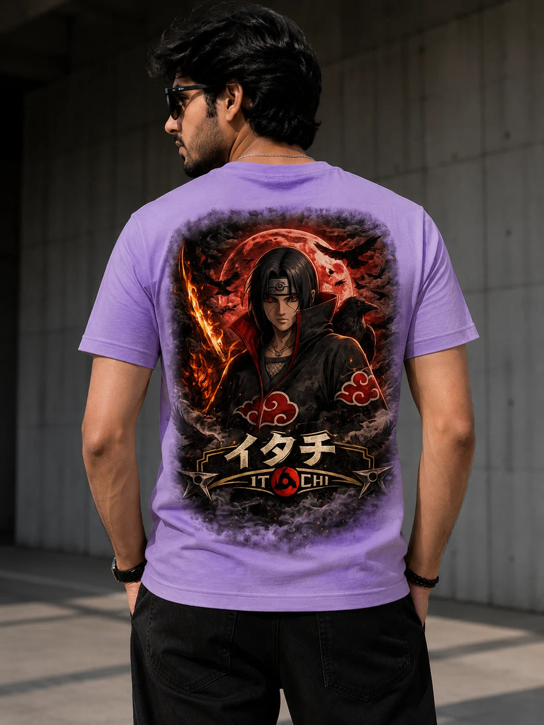 Itachi Moonfire Graphic Tee